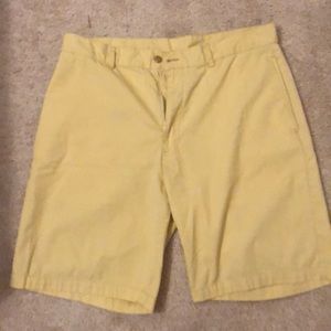Yellow men’s dress shorts